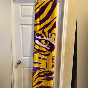 LSU plush blanket